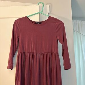 American eagle, maroon dress quarter length sleeves, extra small